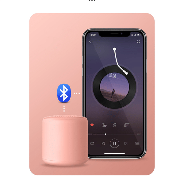 Makaronfärgad Bluetooth-högtalare, vit brusmaskin F