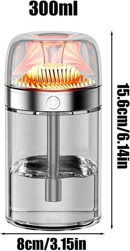 Lämplig för aromaterapi luftfuktare bildiffusor långvarig sovrum bärbar USB LED