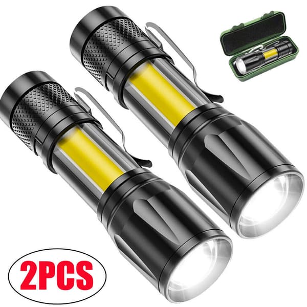 Erittäin kirkas LED-taktinen taskulamppu, USB-ladattava