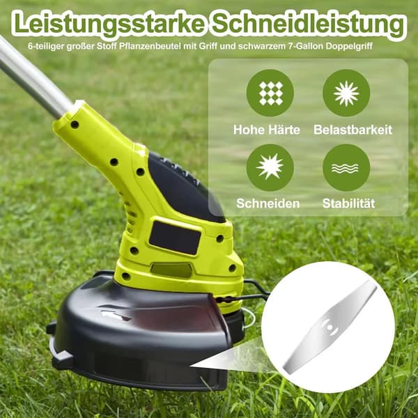 Plæneklipperblade, 24-pak rustfrit stål, 15 cm, holdbare udskiftningsblade til buskryddere