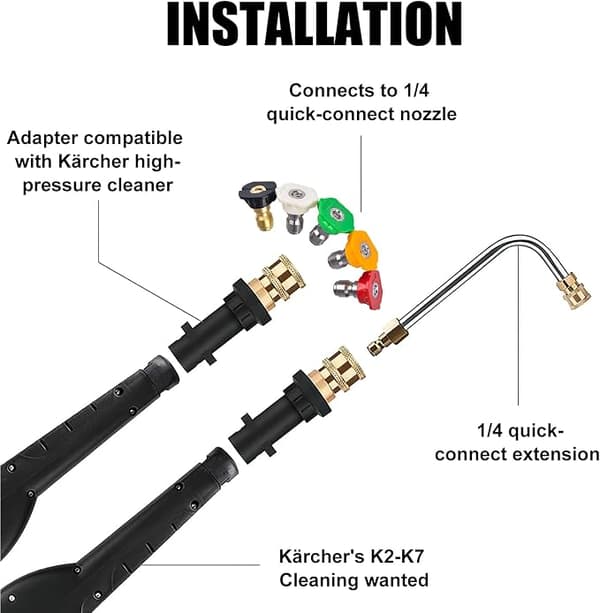 Til Karcher K-serie højtryksrensere.