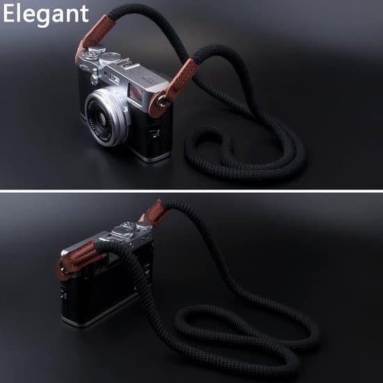 Blød kamerarem - egnet til DSLR- og spejlløse kameraer - 100 cm - sort