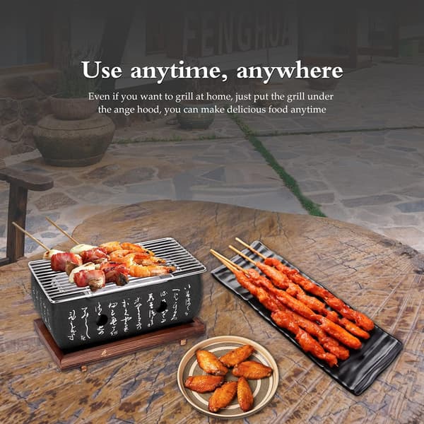 Mini kulgrill Mini firkantet grillbase Camping
