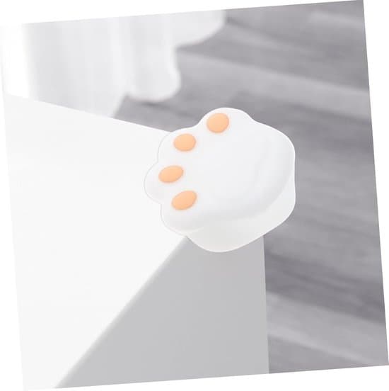 Hörnskydd - Säkerhetshörnskydd - Skydda barn - Mjukt silikonmaterial - 4-pack - Vit