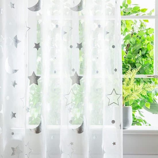 - Gardin 1 m lång - Voilegardiner - Transparent