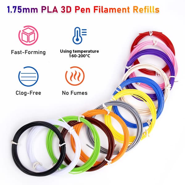 Grå PLA 10m 3D-printplast, filamentmateriale, 3D-printfilament, 1,75 mm PLA.