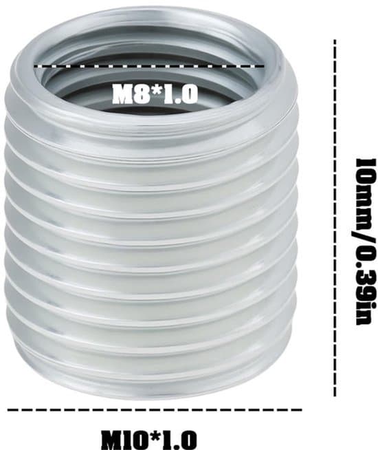 20 M10x1mm til M8x1mm gevindadaptere