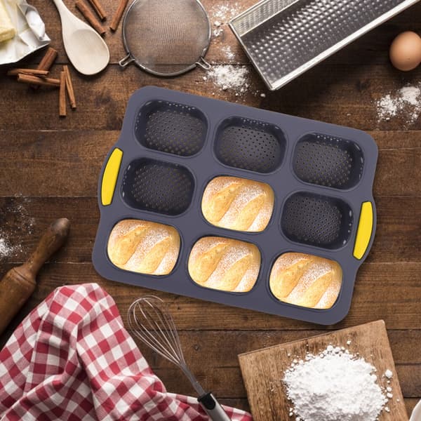 Hulrum Kage Bageplade Køkken Silikone DIY Franskbrød Bageform