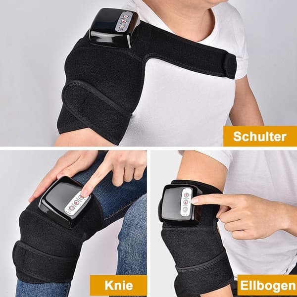 Massager, knæmassager, varmekompres, benmassager