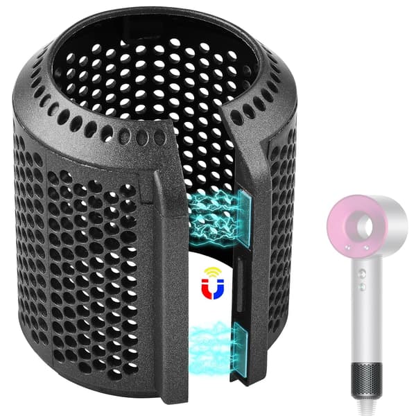 Magnetisk eksternt filterdæksel til Dyson Supersonic hårtørrer tilbehør.