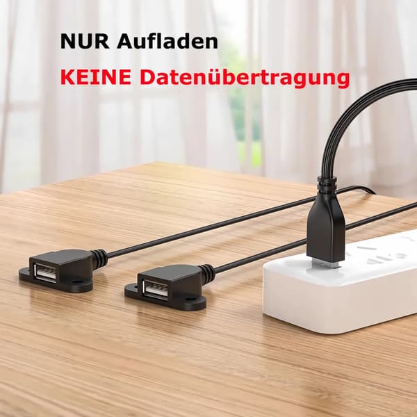 USB 2.0 Y-type kabel. USB han til 2-type hun splitter ladekabel adapter 1,5 m