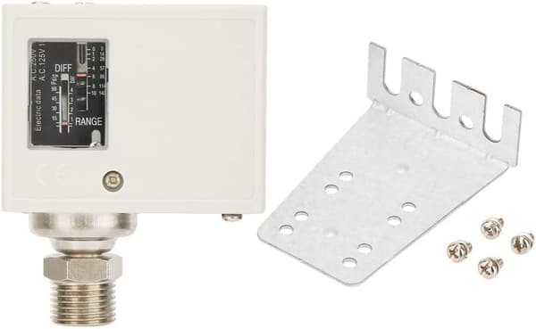 Tryckströmbrytare, G1/2'' elektronisk tryckkontrollbrytare, vattenpump, luftpump, kompressortryckregulator