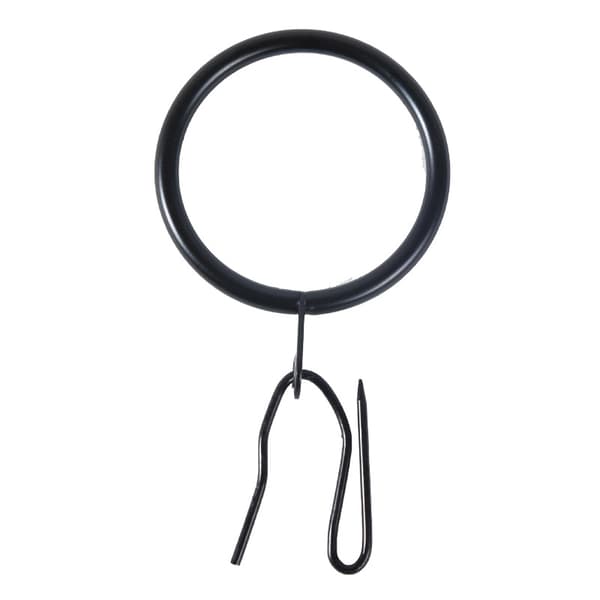 40 stycken metallgardinringar krokar 30 mm innerdiameter stångringar hängande ringar silver