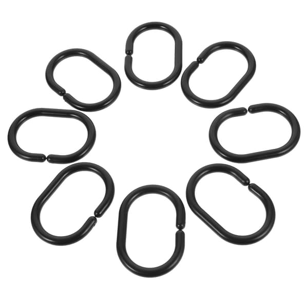 20 st duschdraperikrokar ringar plast duschring
