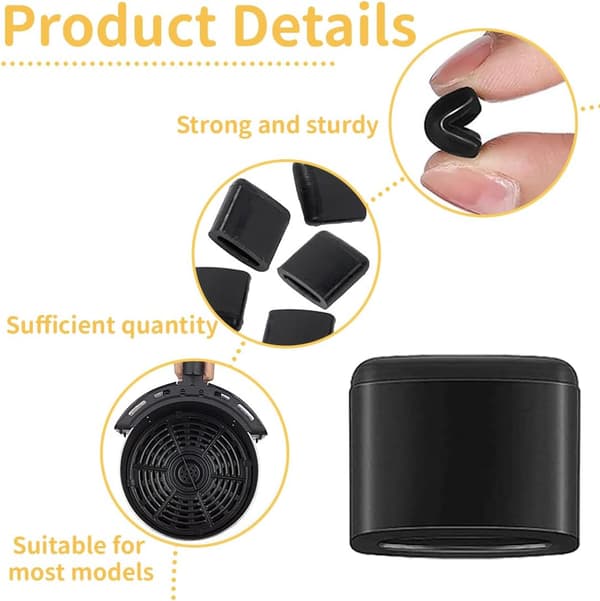 Airfryer 4 gummipuder silikonepladebakke