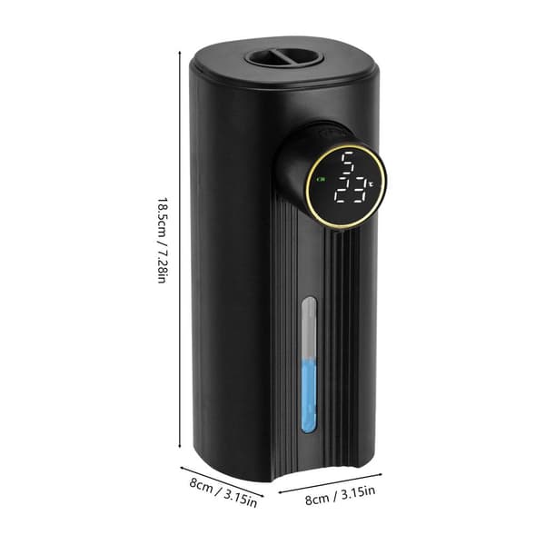 Sæbedispenser, Automatisk Flydende Sæbedispenser, Berøringsfri Sæbedispenser, Sort