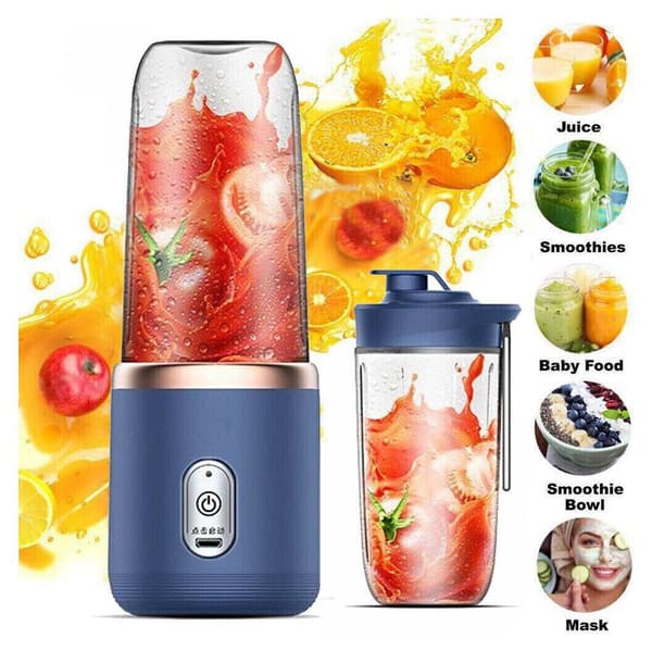 400+400 ml multifunktionell mixer, smoothie maker, mixer i rostfritt stål