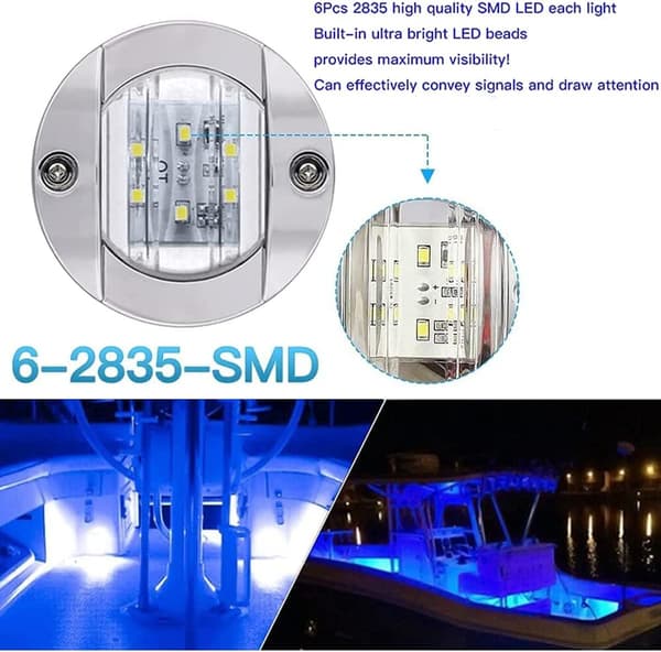 IP67 vandtæt marine LED blåt dæksankerlys