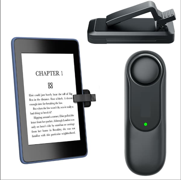 Langaton sivunkääntäjä Kindle-lukutabletille - Musta