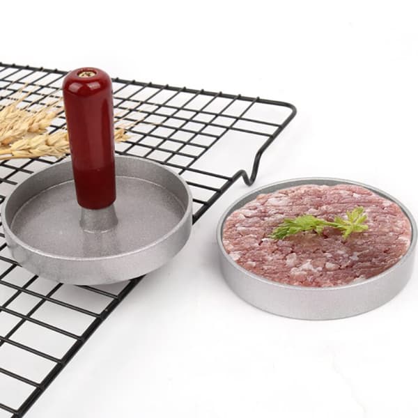 Rund Hamburgerpress Hamburgare Kött Nötkött Grill Burgerpress Patty Maker