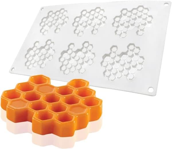 Silikone bikubeforme - bikubeformede fondantforme - bagekage-, chokolade- og slikforme