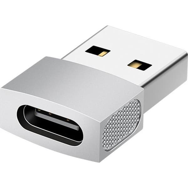 USB-C til USB Sølv Adapter