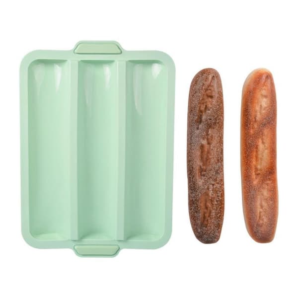 Bageform Fødevaregodkendt 3 Gitre Baguettes Silikonebakke Anti-skoldning