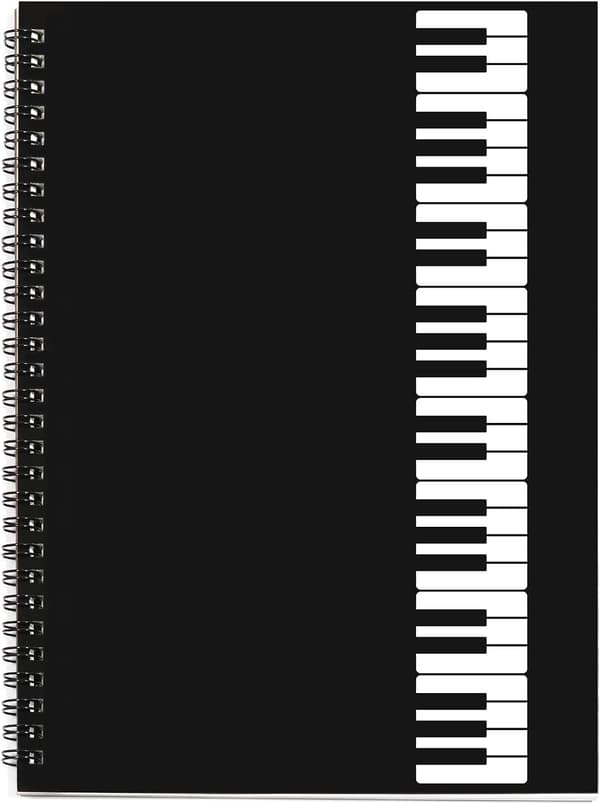 Tomt nodekompositionsbog, 100-siders nodesystembog, noder og nodesystembog, musikmanuskriptpapir
