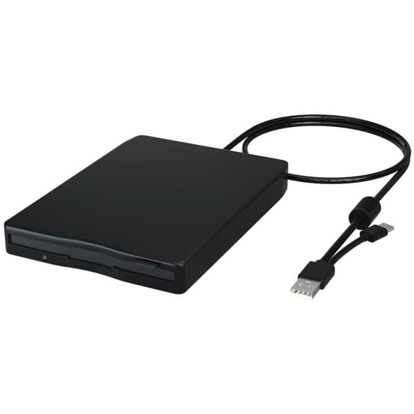Extern diskettstation, 3,5 \", 1,44 MB minne, plug & play, stöder USB 2.0, USB- & USB-C-gränssnitt, ultratunn design, inga drivrutiner krävs