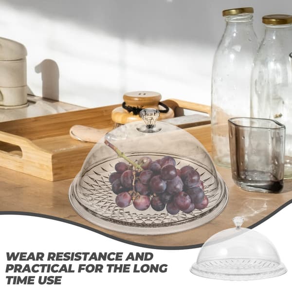 Tårtserveringsfat med transparent lock, dessertställ