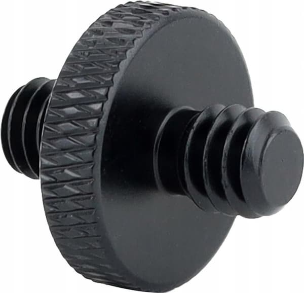 10 adapterskruer, 1/4” til M6, stativ, aluminiumslegering, sort.