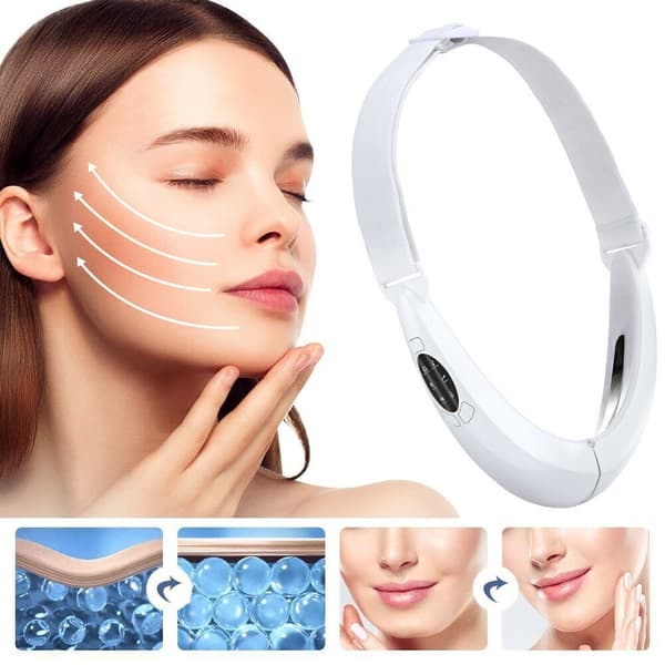 Ansigtsløftende enhed LED Fotonterapi Vibration Ansigtsmassager Ansigtsformning