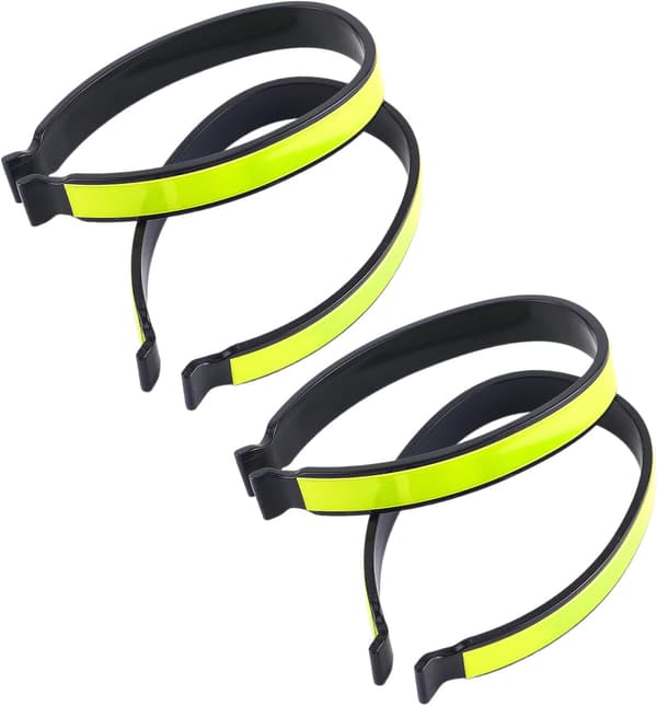 4-pak reflekterende cykelbuksclips - cykelankelstropper