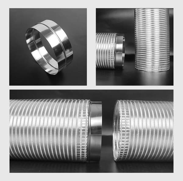 Rørfittings, rørforlængerstik, egnet til ventilationssystemer, egnet til 200 mm rør
