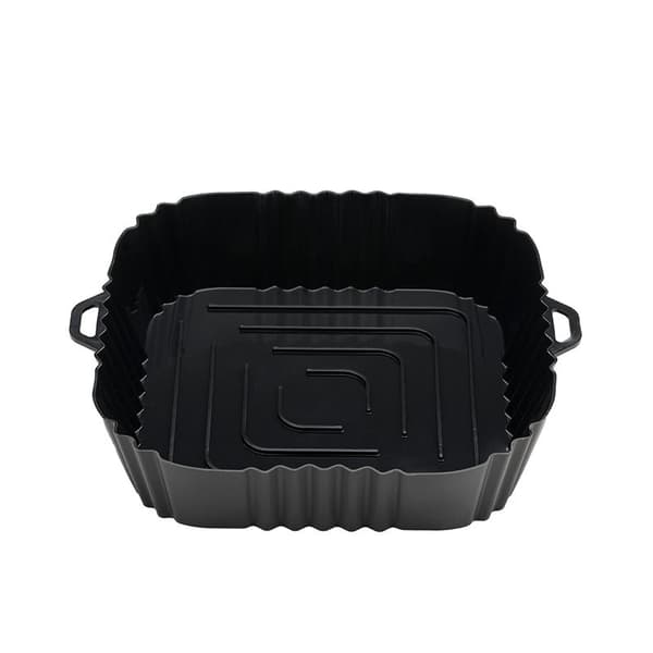 Airfryer Silikonegryde Bageplade Skuffetilbehør - Sort