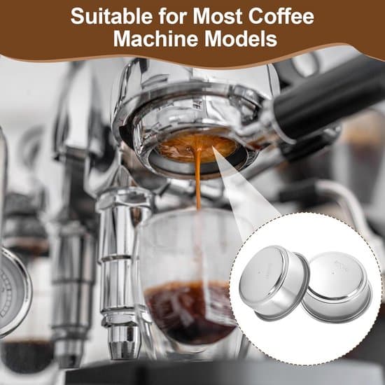 Kaffefilter i rustfrit stål til 51 mm trykfilter, dobbeltlag, 1-2 kopper