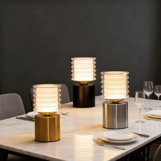 Trådløs genopladelig touch LED sengelampe med timer til soveværelse og camping (sort)
