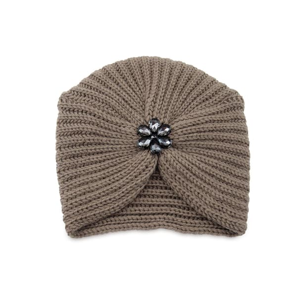 Ullmössa Stickad Mössa Kristall Höst Vinter Hoodie - Khaki
