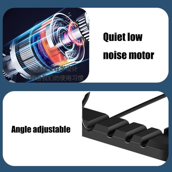 Stille ventilator justerbar til pc'er, laptops og gaming laptops.
