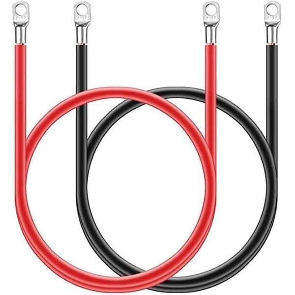 Batterikabel - 2 stycken - 16mm² koppartråd - 5A - 30cm