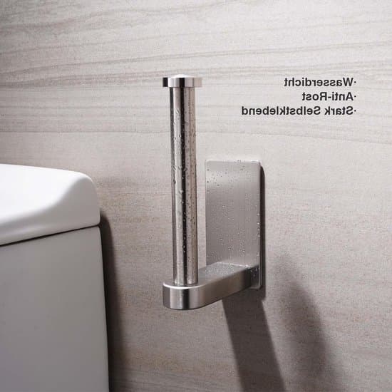 Selvklæbende toiletpapirholder - Rustfrit stål - Badeværelsestilbehør