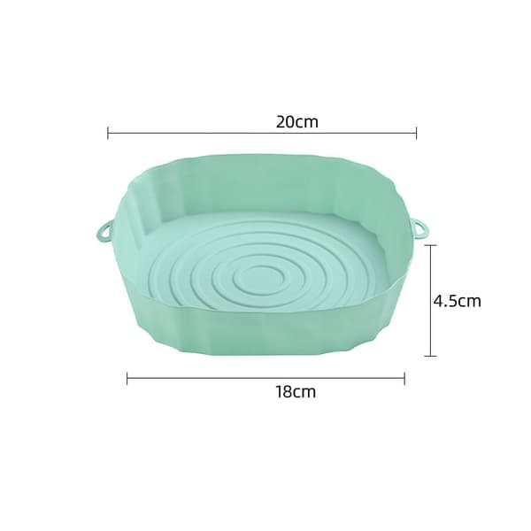 2-pack återanvändbara bakformar i silikon med luftkanaler - Grön