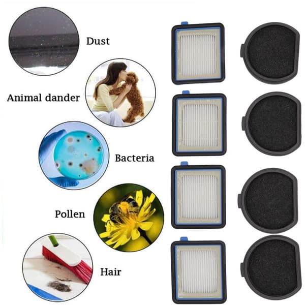 Støvsugerfilterkit til Electrolux PF91 5EBF 5BTF 6BWF, reservedele, 4-pak