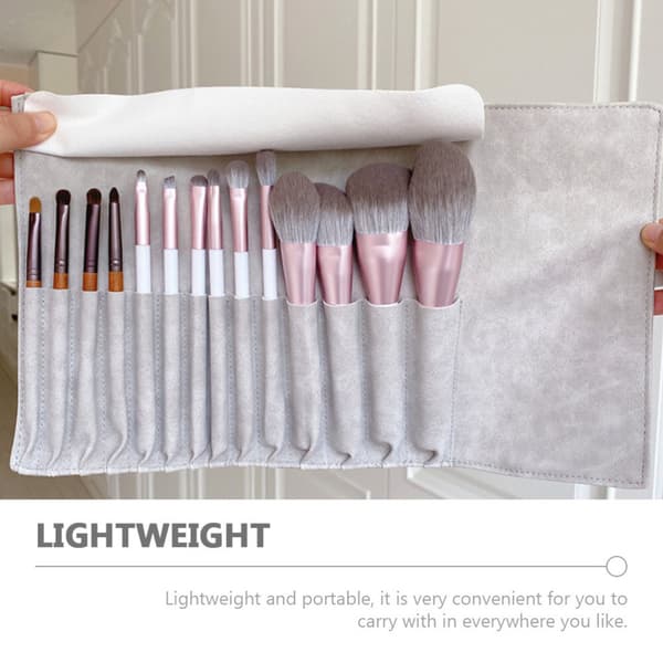 Makeupbørste tilbehør Organizer Makeupbørste Wrap Case Bærbar Makeupbørste