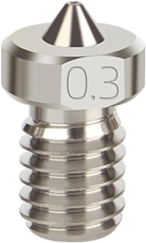 3D Printer Reservedele - 3D Printer Dyser - 5-pak 0,3 mm TC4 Legering High Speed Hotend Dyser, Egnet til Ender3/CR10