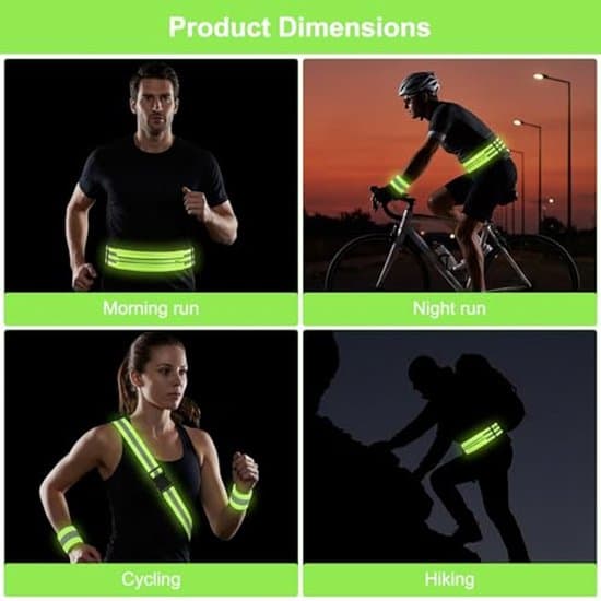 Reflexbandssats - Hög Synlighet - Tre Delar