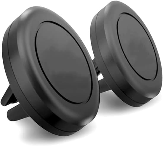 Biltelefonhållare för luftventil - 2-pack universell bilmontering för luftventil - magnetisk smartphonehållare