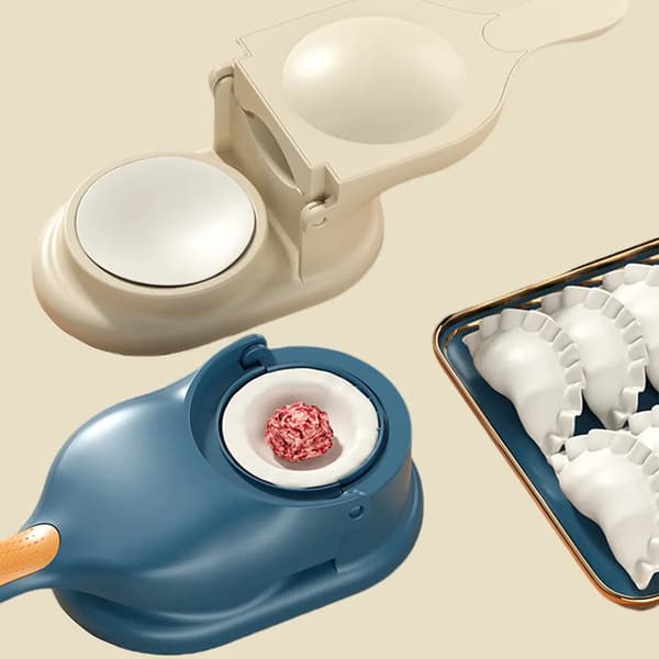 2-i-1 manuell dumplingform, wontonform, dumplingmaskin, degficksform, dumplingmaskin, dumplingform, blå