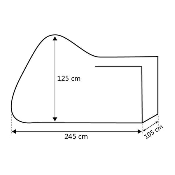 Motorcykelskydd, vattentätt 190T, polyesterfiber, svart - universal