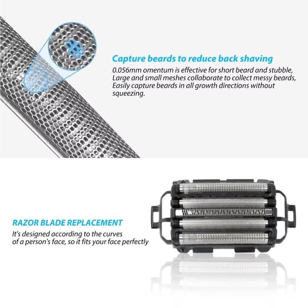 Udskiftningsbarberblade til Panasonic WES9173P, 5 blade